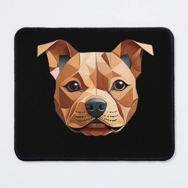 Item preview, Geometric Canine: Minimalist Paper-Cut Staffordshire designed and sold by products4urduke.