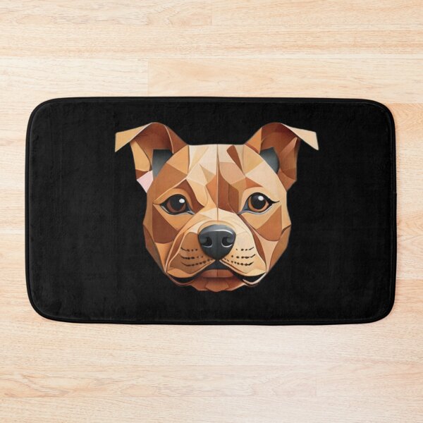 Item preview, Geometric Canine: Minimalist Paper-Cut Staffordshire designed and sold by products4urduke.