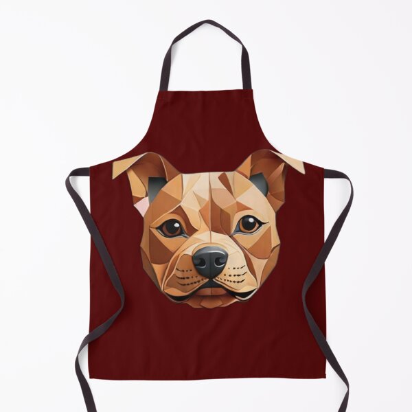 Item preview, Geometric Canine: Minimalist Paper-Cut Staffordshire designed and sold by products4urduke.