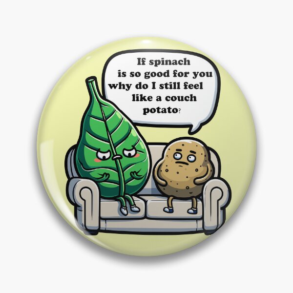 Item preview, Spinach & Spud - Couch Potato Conundrum -spinach day designed and sold by toobel.