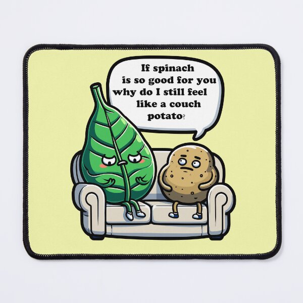 Item preview, Spinach & Spud - Couch Potato Conundrum -spinach day designed and sold by toobel.