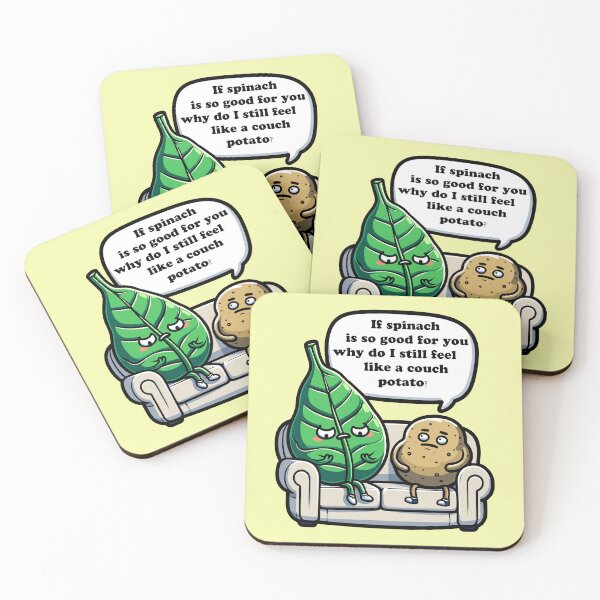 Item preview, Spinach & Spud - Couch Potato Conundrum -spinach day designed and sold by toobel.