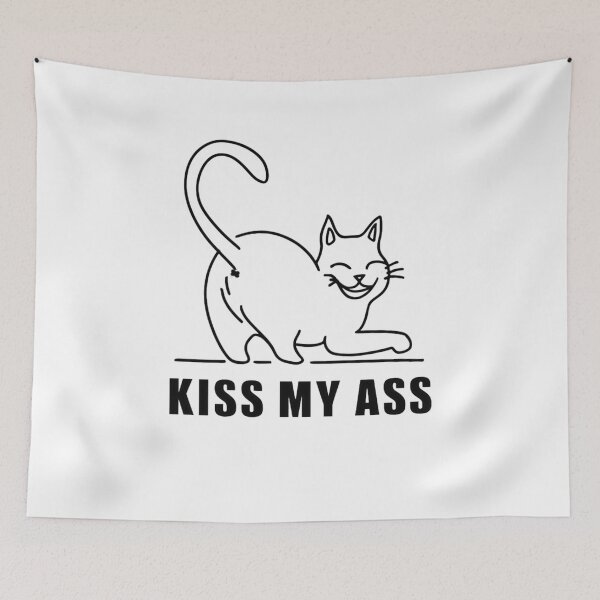 Item preview, Kiss My Ass Cat  designed and sold by SoulPaws.