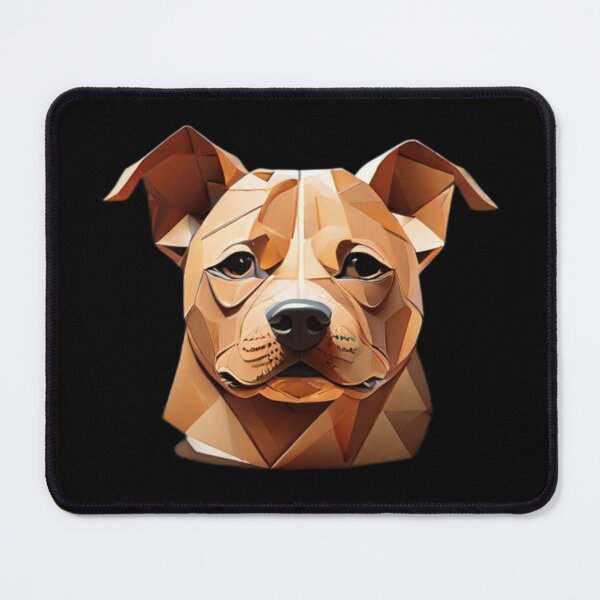 Item preview, Geometric Canine: Minimalist Paper-Cut Staffordshire designed and sold by products4urduke.