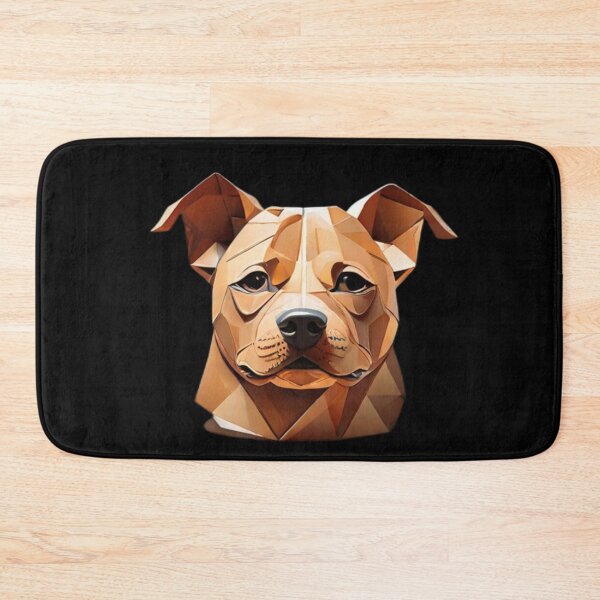 Item preview, Geometric Canine: Minimalist Paper-Cut Staffordshire designed and sold by products4urduke.