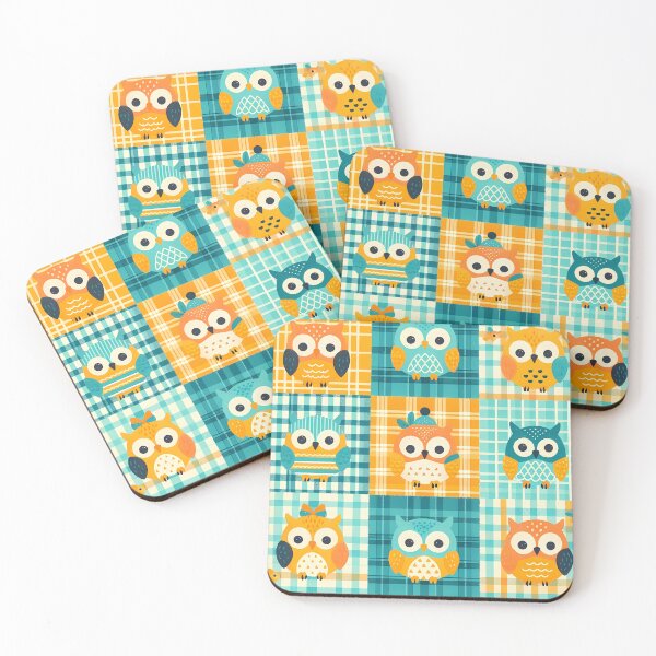 Item preview, Plaid pattern with owls design, Ai image  designed and sold by ShazellArt.