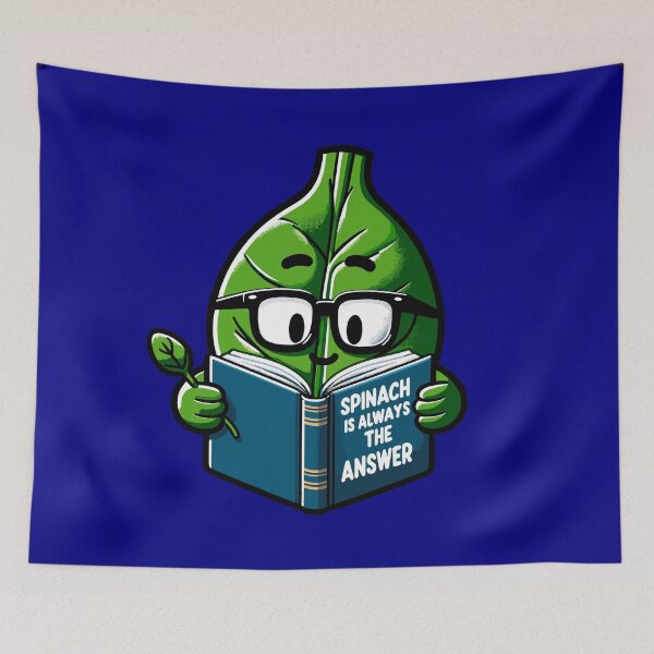 Item preview, Spinach Is Always The Anwser -The Wise Spinach Scholar-spinach day designed and sold by toobel.