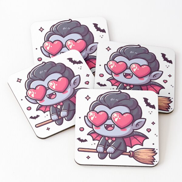Item preview, Kawaii Whimsical Vampire With Heart Sunglasses designed and sold by CanvasCutie.