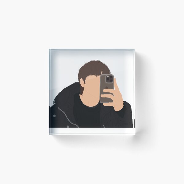 Item preview, Jungwoo Mirror Selfie Doodle designed and sold by silverair.