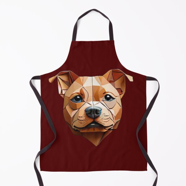 Item preview, Geometric Canine: Minimalist Paper-Cut Staffordshire designed and sold by products4urduke.