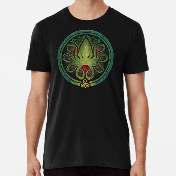 HAIL CTHULHU! - Full Cosmic Horror Color Premium T-Shirt