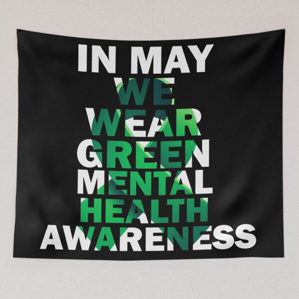 Item preview, In May We Wear Green Mental Health Awareness Month designed and sold by Echonn.