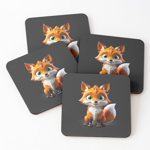 Item preview, A delightful and playful 3D illustration of a friendly Fox with vibrant fur and expressive eyes designed and sold by yeekazar.