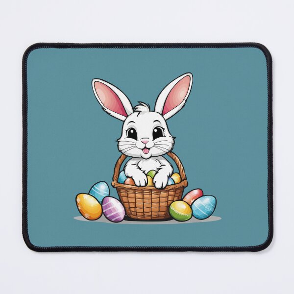 Item preview, cute easter eggs hunter bunny designed and sold by luisalfonso1989.