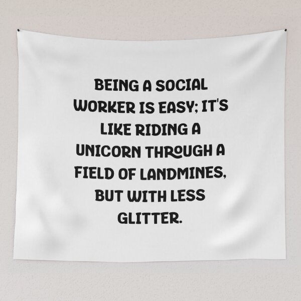 Item preview, social worker Being A Social Worker Is Easy designed and sold by Taans-Creation.