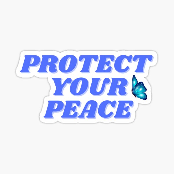 Item preview, Protect your peace, butterfly design designed and sold by ChiWellness Shop.