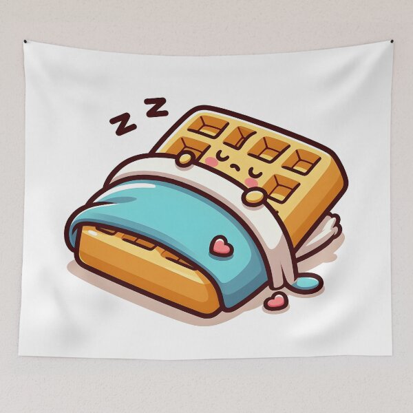 Item preview, Kawaii Waffle With Blanket designed and sold by CanvasCutie.