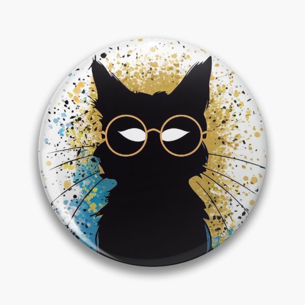 Item preview, Wizard cat in glasses designed and sold by Tajdi.