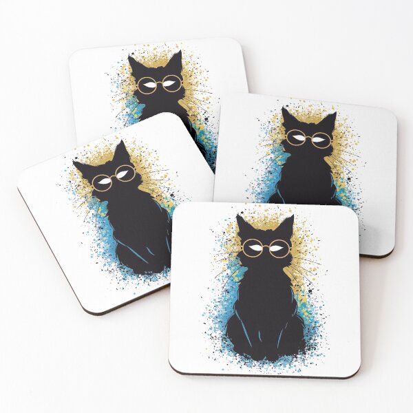 Item preview, Wizard cat in glasses designed and sold by Tajdi.
