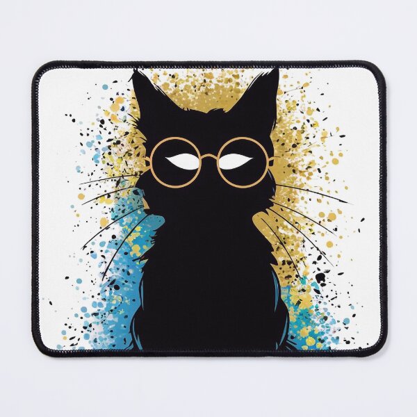 Item preview, Wizard cat in glasses designed and sold by Tajdi.