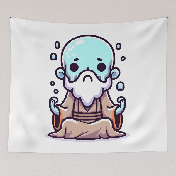 Item preview, Kawaii Quirky Lich With Robe designed and sold by CanvasCutie.