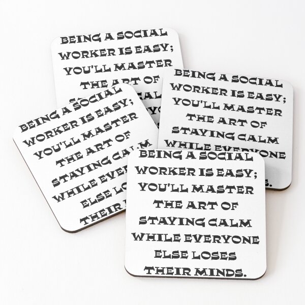 Item preview, Social workers masters the art of staying calm designed and sold by Taans-Creation.