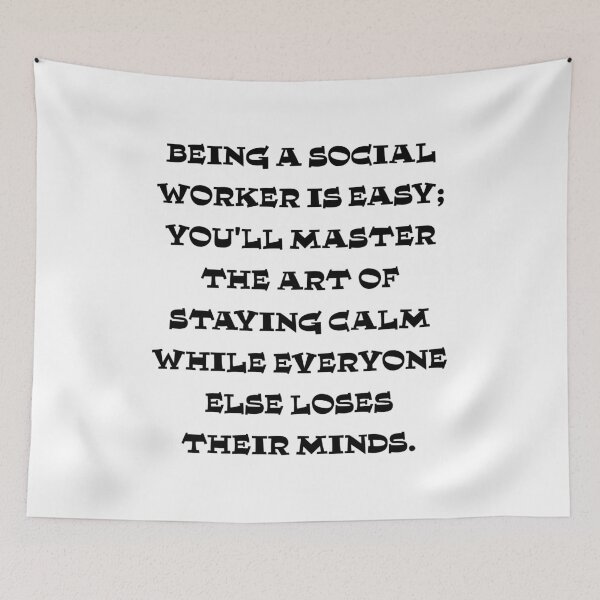 Item preview, Social workers masters the art of staying calm designed and sold by Taans-Creation.