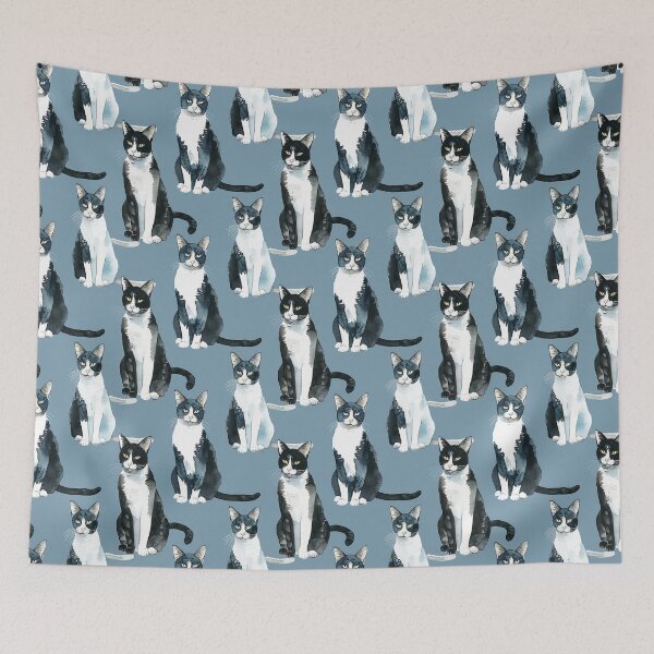 Item preview,  watercolor cats pattern designed and sold by YuliaHulia.