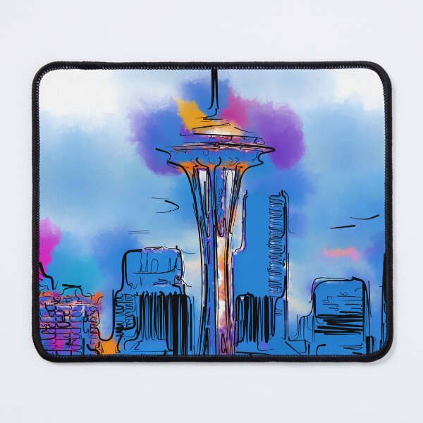 Item preview, The Space Needle In Soft Abstract  designed and sold by KirtTisdale.