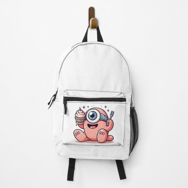 Item preview, Kawaii Jubilant Cyclops With Cupcake designed and sold by CanvasCutie.