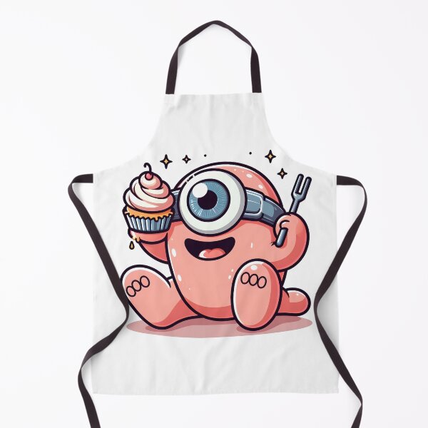 Item preview, Kawaii Jubilant Cyclops With Cupcake designed and sold by CanvasCutie.