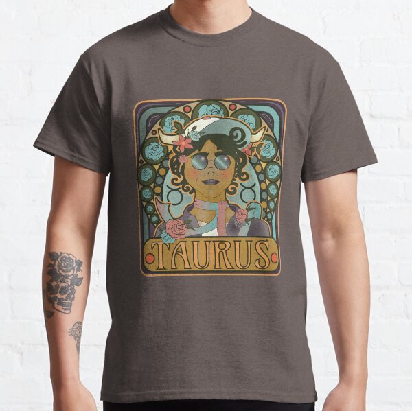 Modern Art Nouveau Horoscopes: Taurus Classic T-Shirt
