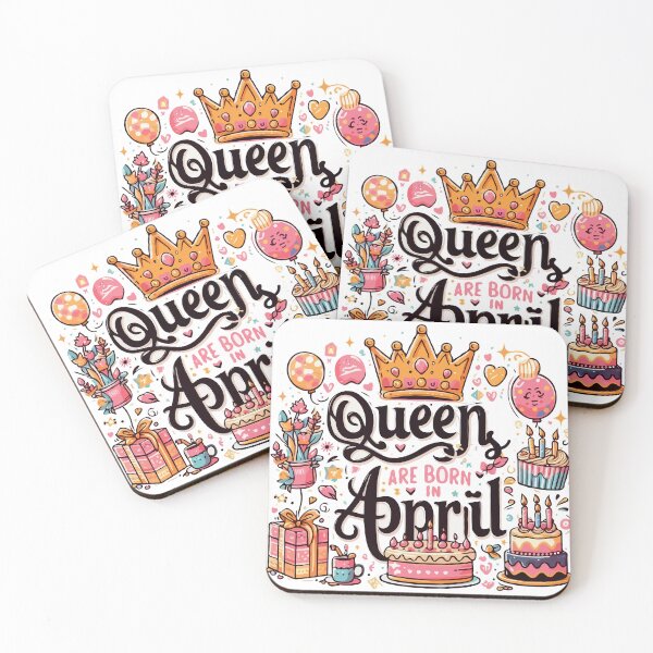 Item preview, Queen Are Born In April designed and sold by TshirtTalkYou.