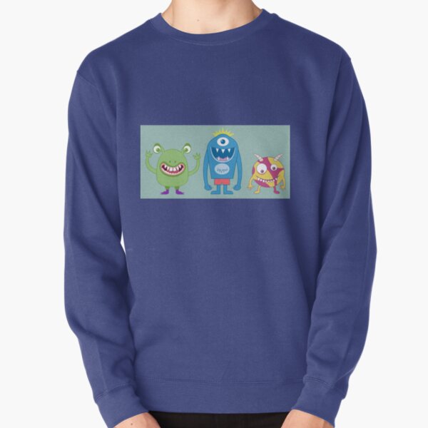 Friendly monster happy fun Pullover Sweatshirt