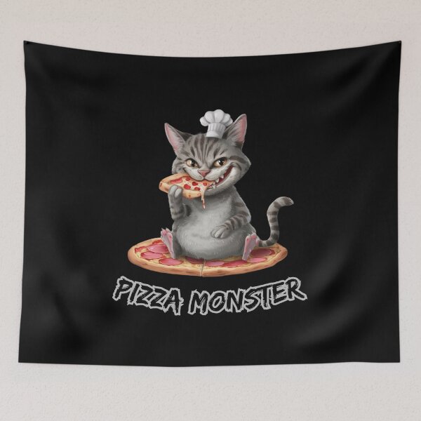 Item preview, Pizza Monster Cat 2 designed and sold by Psycho-Crazy.