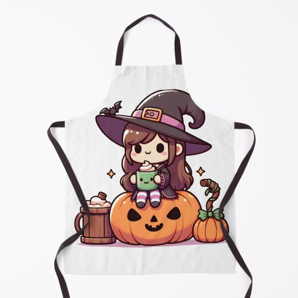 Item preview, Kawaii Merry Witch With Hot Cocoa Mug designed and sold by CanvasCutie.