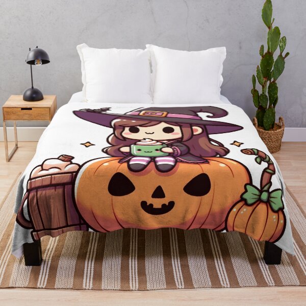 Item preview, Kawaii Merry Witch With Hot Cocoa Mug designed and sold by CanvasCutie.