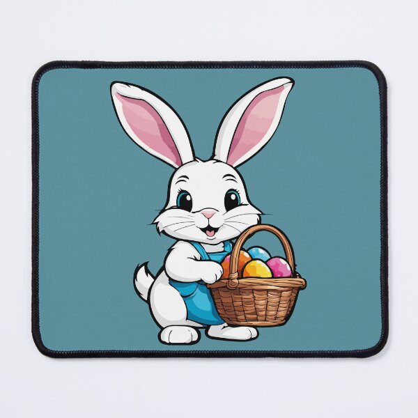 Item preview, Adorable easter eggs hunter bunny designed and sold by luisalfonso1989.
