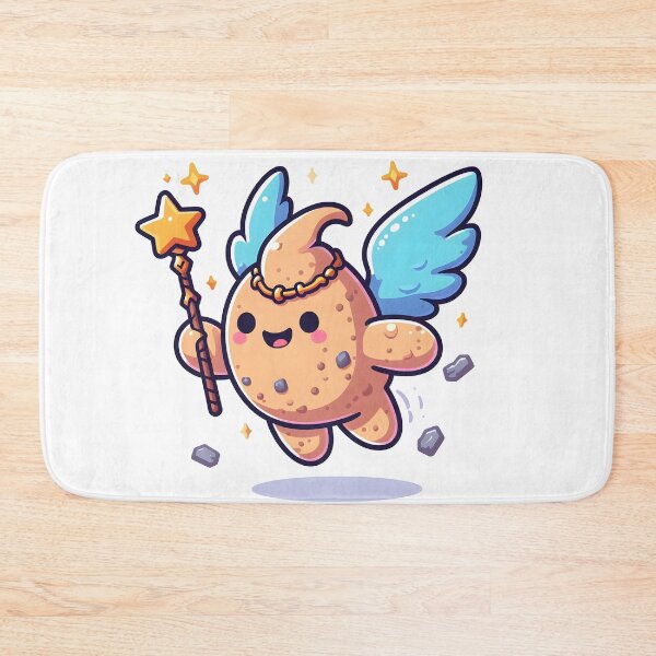 Item preview, Kawaii Charming Golem With A Magical Wand designed and sold by CanvasCutie.