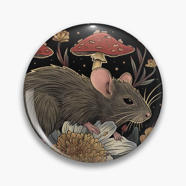 Item preview, Floral Forest Field Rat designed and sold by MushroomCore.