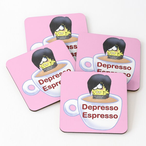 Item preview, Depresso Espresso (pink) designed and sold by art-by-byteclub.