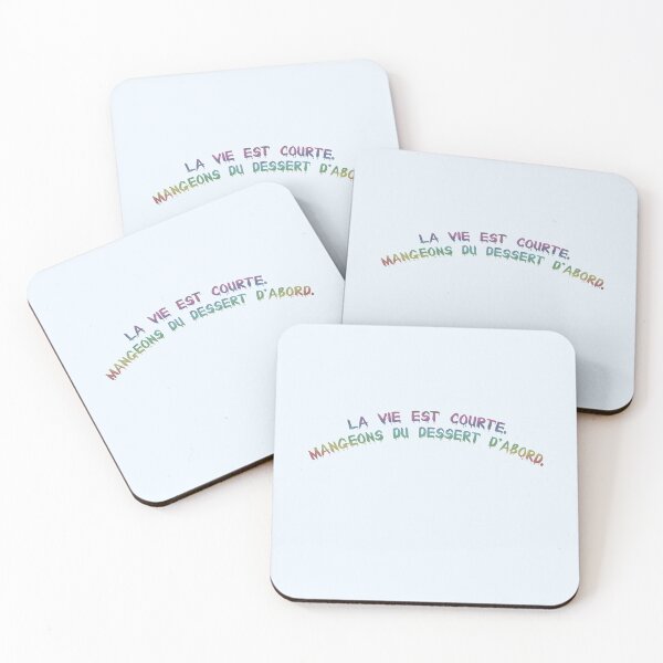 Item preview, La vie est courte. Mangeons du dessert d'abord. designed and sold by Collection de trésors .
