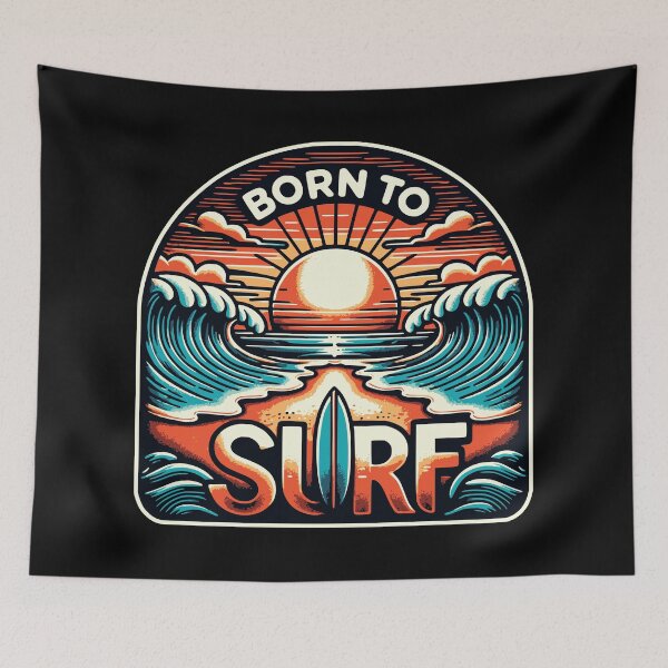 Item preview, Born to surf designed and sold by Graffik-Peeps.
