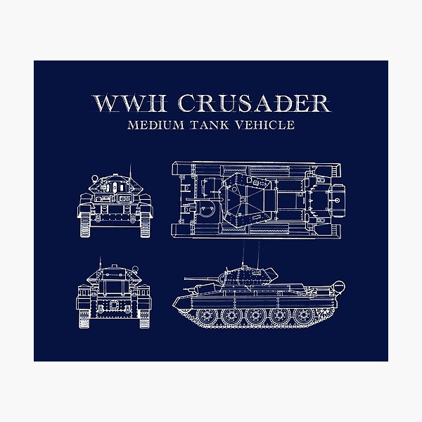 Vista previa del artículo con la obra «Planos Tanque Británico Segunda Guerra Mundial», diseñado y vendido por Blok45.