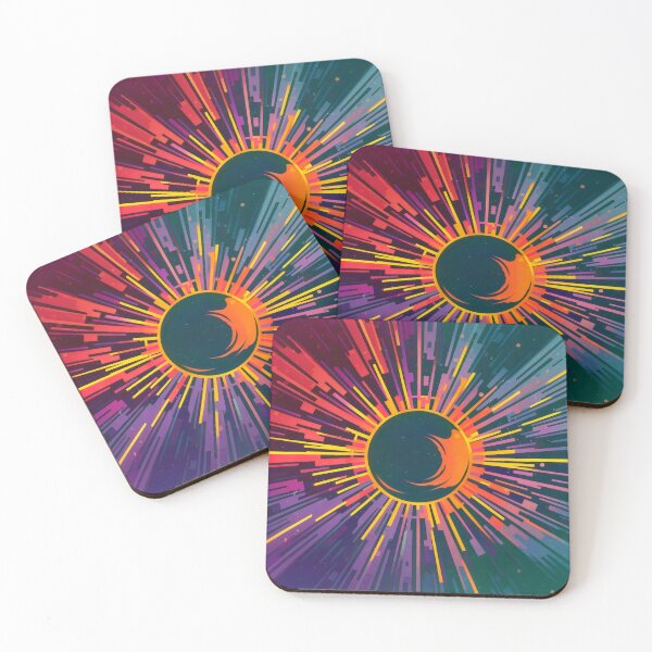 Item preview, Cosmic Eclipse: A Vibrant Interplay of Light and Shadow designed and sold by MadebyTommy.