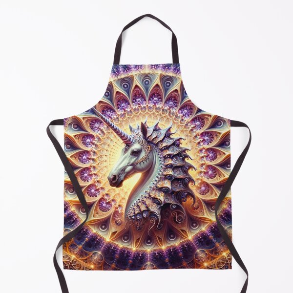 Item preview, Magical Floral Fractal Sea Unicorn 1 designed and sold by Fantasy Horseys.