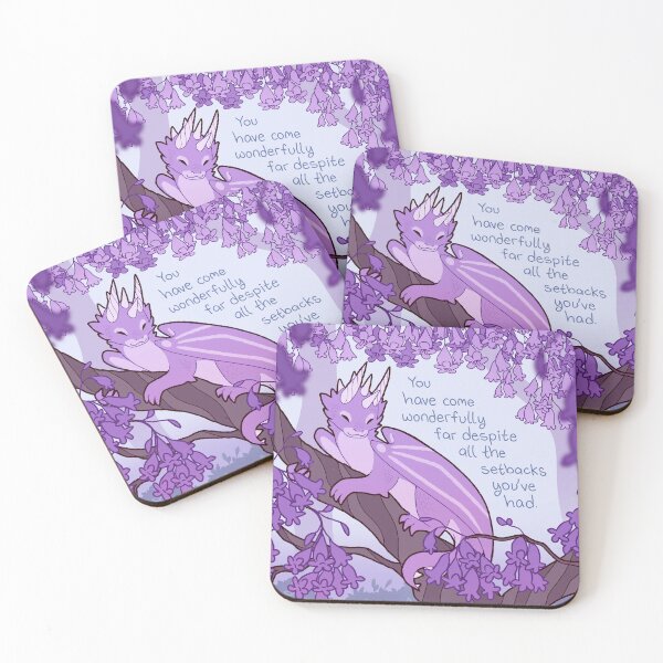 Item preview, "You Have Come Wonderfully Far" Jacaranda Dragon designed and sold by thelatestkate.