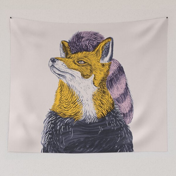 Item preview, Fox dressed for winter designed and sold by Rômulo Queiroz.