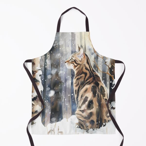 Item preview, Guardian of the woods" - The Bengal watches over the pristine forest like a mythical protector. designed and sold by PaintedKitties.