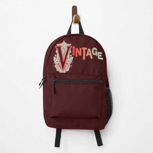Item preview, Vintage V Illustration - Nostalgic Retro Design in Red and Pistachio Green designed and sold by ironpalette.